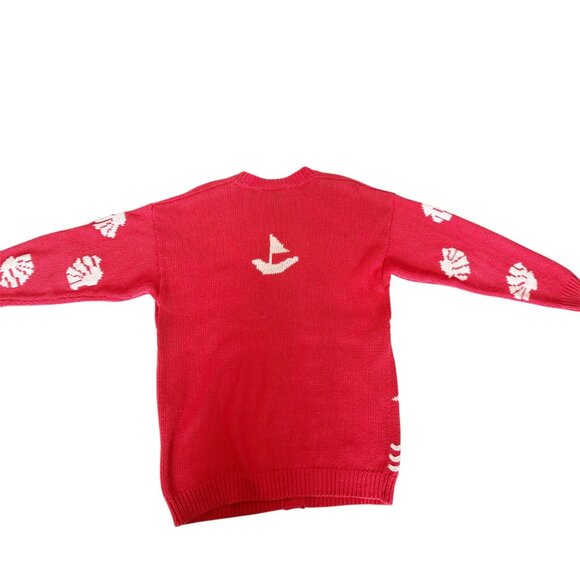 Vintage Best American Clothing Co. Nautical Themed Cardigan Sweater Sz M - Picture 7 of 8
